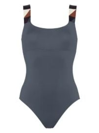 ERES Tempo graphic-strap Swimsuit Blue at Farfetch